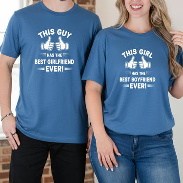 Funny Awesome Girlfriend Boyfriend Matching T-Shirts For Couples